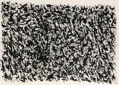 Komposition by Henri Michaux, 1970, Brush and India ink drawing, sold Dec 2012