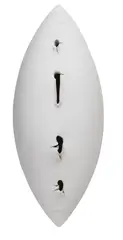 Lucio Fontana, Concetto Spaziale Ovale, 1968, Multiple