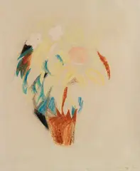 Blumentopf (groß) by August Macke, 1913, Colored pencil drawing, sold Dec 2012