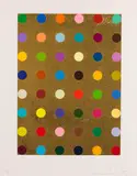 Aurous Iodide by Damien Hirst, 2009, Silkscreen in colors, sold Dec 2012