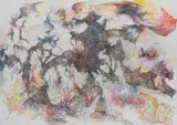 Bernard Schultze, Wirrnis der Sprachen, 1996, Oil