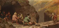 Franz Defregger, Die Weihnachtsgabe, 1885, Oil on canvas