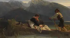 Karl Raupp, Heimkehr des verwundeten Soldaten, 1871, Oil on canvas