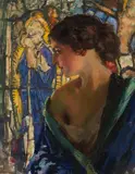 Ferdinand Max Bredt, In Gedanken, 1920, Oil on panel