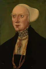 Hans Schöpfer (I), Porträt der Maria Jacobäa von Baden, Ehefrau von Wilhelm IV von Bayern, 1540, Oil on panel
