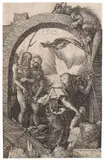 Christus in der Vorhölle. Blatt 14 der Kupferstich-Passion by Albrecht Durer, 1512, Engraving, sold Nov 2012