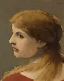 Gabriel von Max, Portrait einer jungen Dame, 1880, Oil on canvas