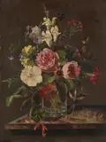 Gustav Berkholz, Blumenstillleben, 1880, Oil on canvas