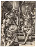 Christus vor Annas. Blatt 13 der Kleinen Passion by Albrecht Durer, 1508, Woodcut, sold Nov 2012