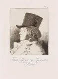 Francisco De Goya, Selbstporträt: Fran.co Goya y Lucientes, Pintor, 1799, Etching and aquatint