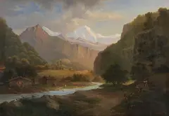 Carl Heyn, In den Tiroler Alpen, 1897, Oil on canvas