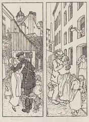 Abschied by Thomas Theodor Heine, 1913, India Ink, sold Nov 2012