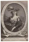 Johann Gotthard von Müller, Selbstbildnis der Louise Elisabeth Vigée Lebrun, 1785, Engraving