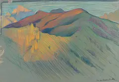 Harold Bengen, Bei der Marmolata, 1898, Pastel