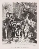 Eugène Delacroix, Méphistophélès dans la taverne des étudiants