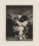 Francisco De Goya, Tan bárbara la seguridad como el delito, 1867, Etching