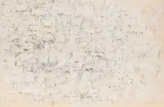 Gerhard Hoehme, Zwischen dem Erwachen, 1960, Gouache