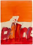 Markus Prachensky, Ohne Titel, 1965, Watercolor