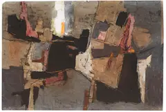 Ohne Titel by Francis Bott, 1956, Mixed media, sold Oct 2012