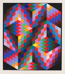 Diam by Victor Vasarely, 1988, Portfolio, sold Oct 2012