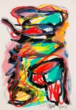 Karel Appel, Ohne Titel, 1982, Chalks