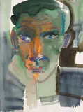 Rainer Fetting, Self, 1997, Watercolor