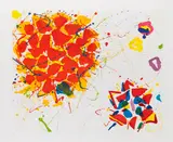 Sam Francis, Ohne Titel II (SFE-065), 1987, Etching and aquatint