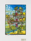 Friedensreich Hundertwasser, Die endlose Stadt, 1988, Etching and aquatint
