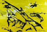 Emil Schumacher, Samedaner Serigraphie IV - K, 1997, Silkscreen in colors