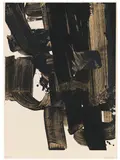 Lithografie n° 20a by Pierre Soulages, 1969, Lithograph in colors, sold Oct 2012