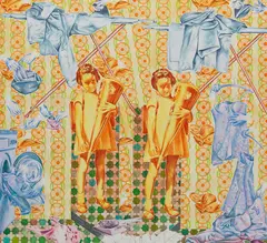 Fides Becker, Schule für´s Leben, 2000, Egg tempera