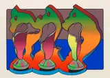 Dieter Roth, 3 Springer, 1970, Silkscreen in colors