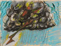 Gewitter by Markus Lüpertz, 1972, Mixed media, sold Oct 2012