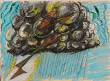 Markus Lüpertz, Gewitter, 1972, Mixed media