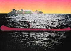 Canoe-Island by Peter Doig, 2000, Silkscreen in colors, sold Oct 2012
