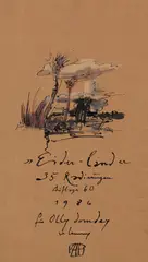 Eiderland by Horst Janssen, 1986, Pen and India ink drawing, sold Oct 2012