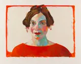 Xenia Hausner, Rot Weiß Rot, 2001, Lithograph in colors
