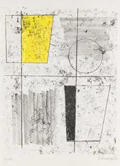 Composition by Barbara Hepworth, 1968, Lithograph in colors, sold Oct 2012