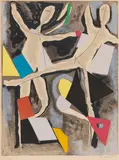 Personnages du Sacre du Printemps IV by Marino Marini, 1974, Lithograph in colors, sold Oct 2012