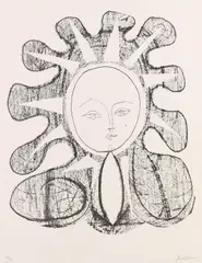Pablo Picasso, Françoise en Soleil, 1946, Lithograph