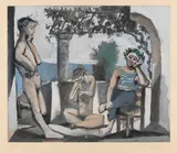 Pablo Picasso, Bacchanale, 1955, Etching and aquatint in colors