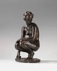 Hockende by Fritz Klimsch, 1926, Bronze, sold Oct 2012
