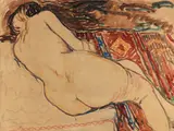 Rückenakt by Christian Rohlfs, 1908, Watercolor, sold Oct 2012