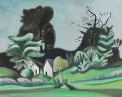 Richard Seewald, Tessiner Alp, 1940, Oil on canvas