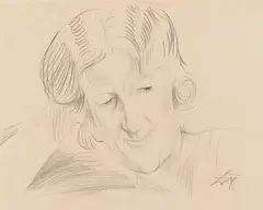Erna I (Kopf) by Otto Dix, 1930, Pencil drawing, sold Oct 2012