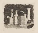 Giorgio Morandi, Natura morta con sei oggetti, 1930, Etching