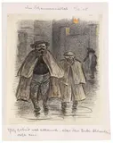 Im Scheunenviertel by Heinrich Zille, 1905, Charcoal, sold Oct 2012
