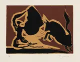 Farol by Pablo Picasso, 1959, Linocut in colors, sold Oct 2012