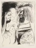 Le vieux roi by Pablo Picasso, 1959, Lithograph, sold Oct 2012