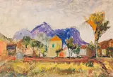Otto Dünkelsbühler, Sanary (Ma Maison III), 1955, Oil on fibreboard